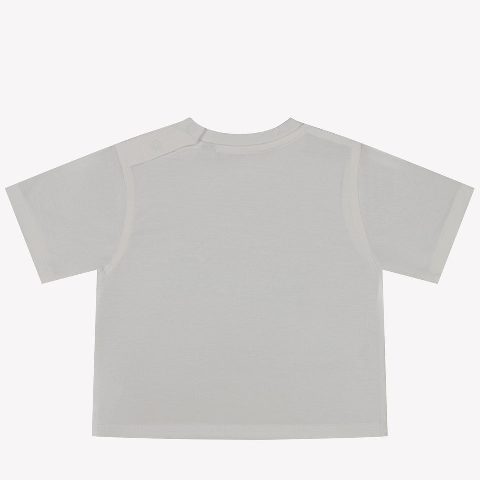 Burberry Cedar Daisy Baby Unisex T-Shirt in White