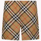 Burberry Atticus Kids Boys Swimwear In Beige