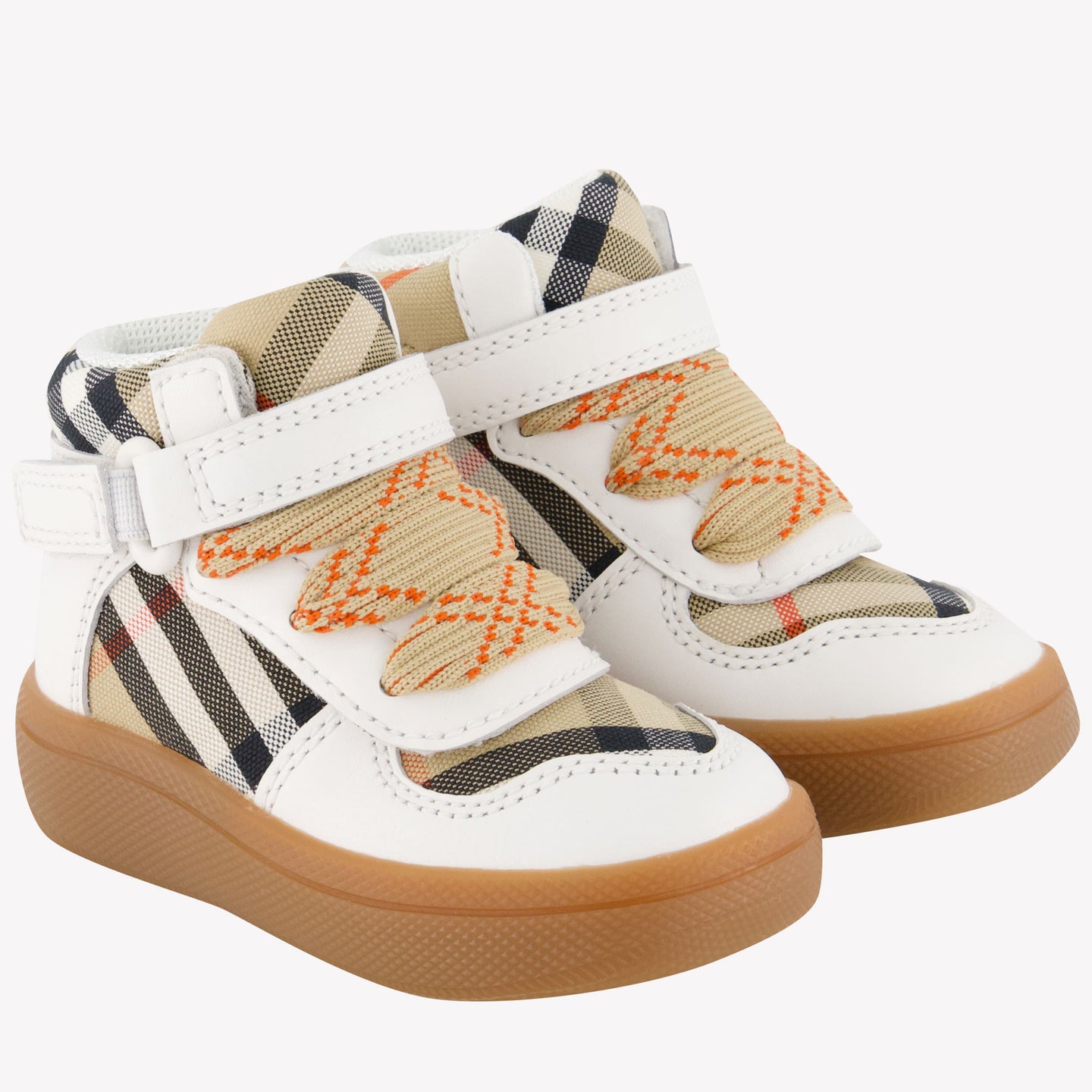 Burberry Sheldon Unisex Sneakers in Beige