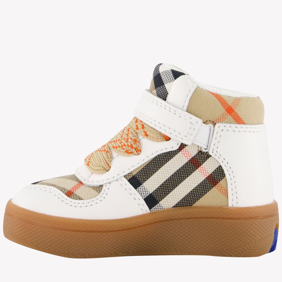 Burberry Sheldon Unisex Sneakers in Beige