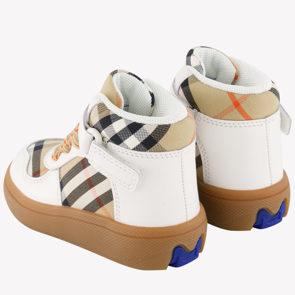 Burberry Sheldon Unisex Sneakers in Beige