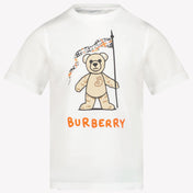 Burberry Kids Unisex T-Shirt in White