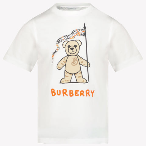 Burberry Kids Unisex T-Shirt in White