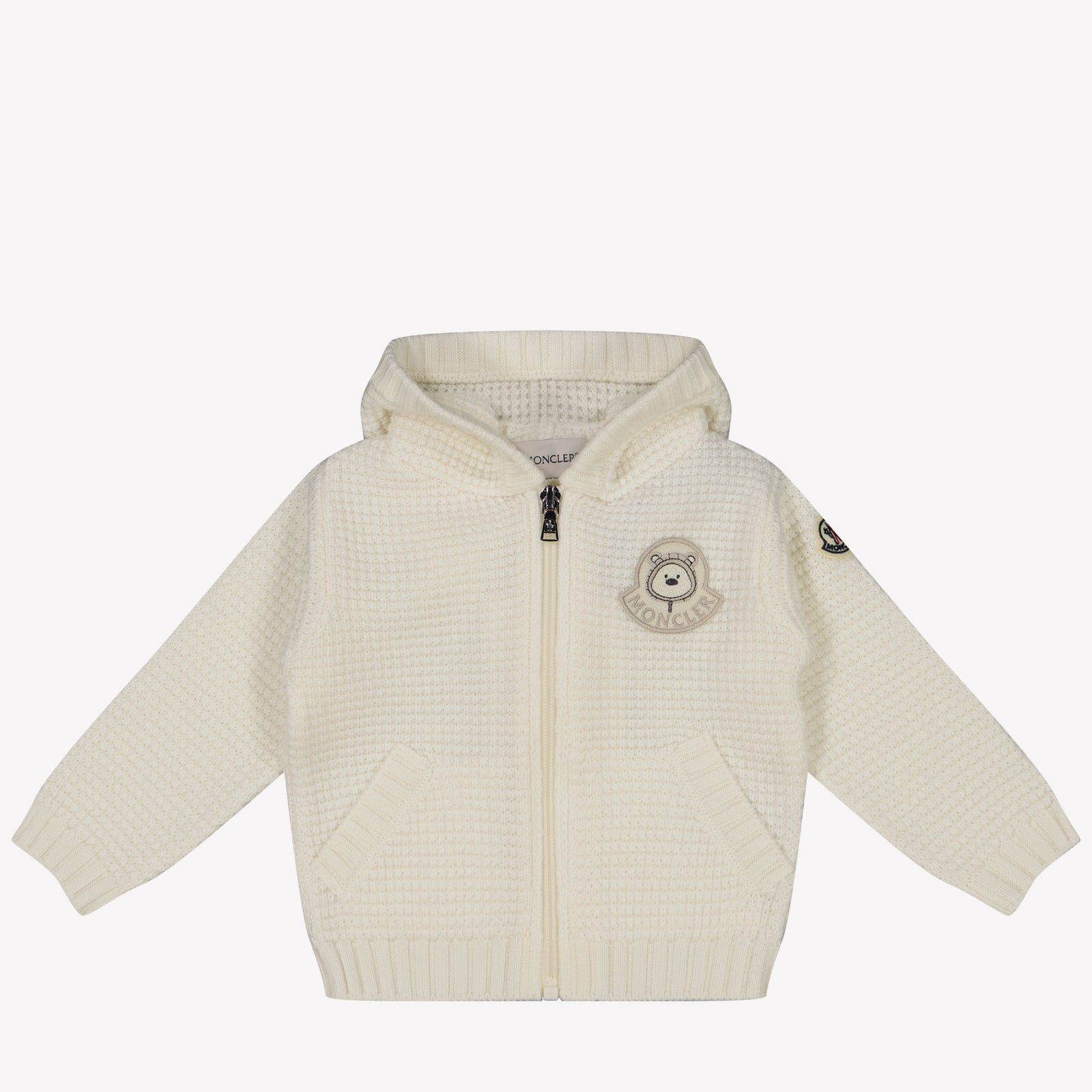 Moncler Baby Unisex Cardigan in OffWhite