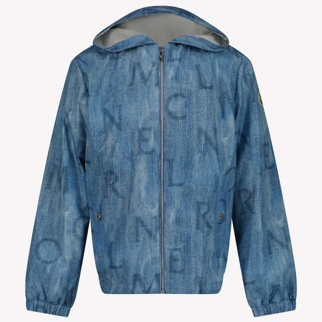 Moncler Seanle Kids Boys Summerjacket In Light Blue