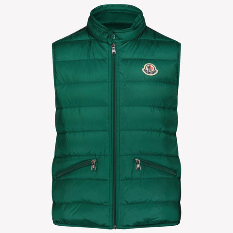 Moncler Gui Kids Boys Bodywarmer  Dark Green