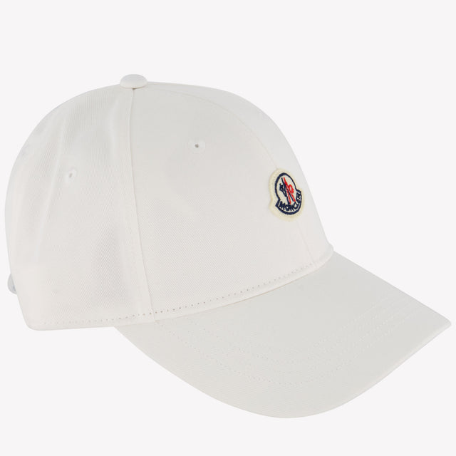 Moncler Kids Unisex Cap in White