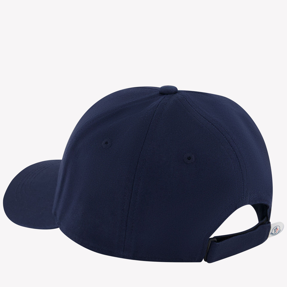 Moncler Kids Unisex Cap in Navy