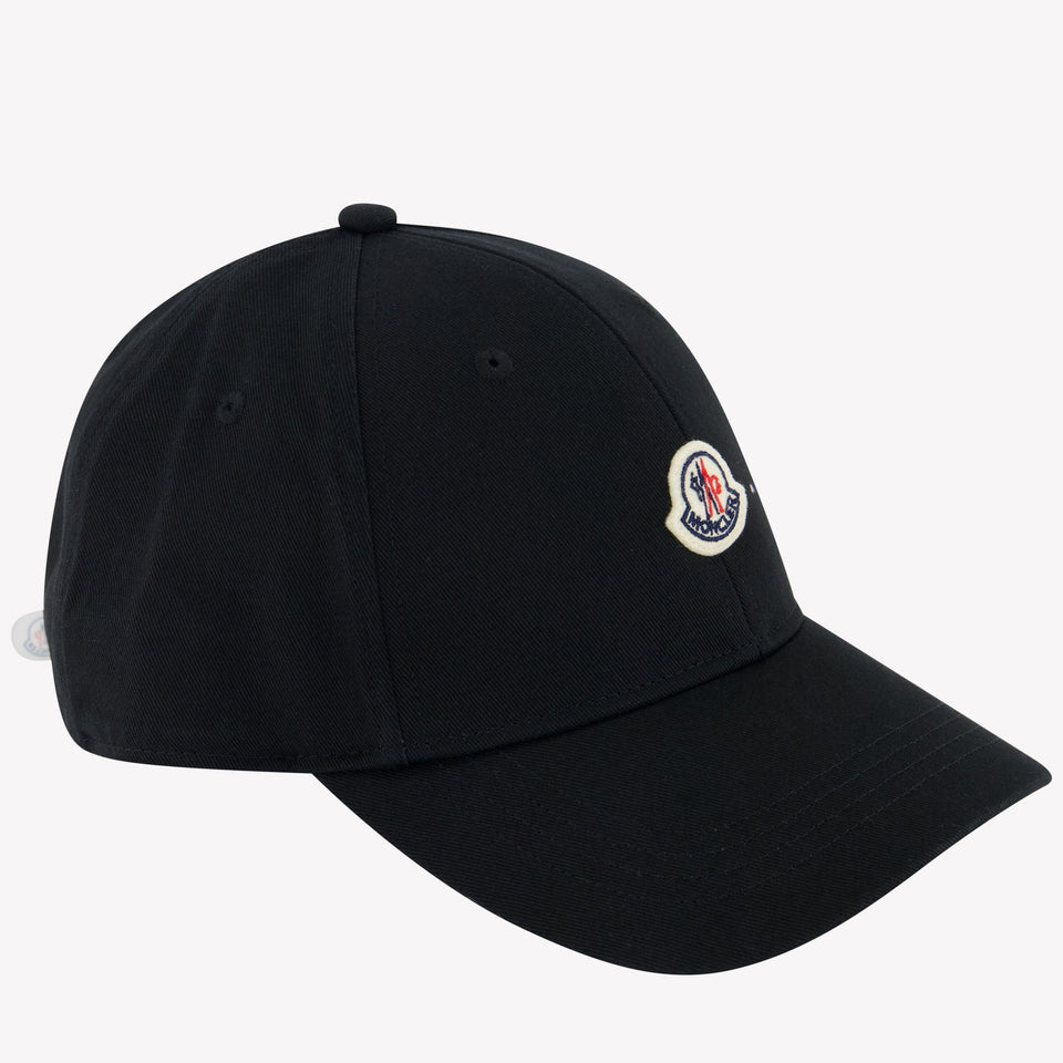 Moncler Kids Unisex Cap in Black