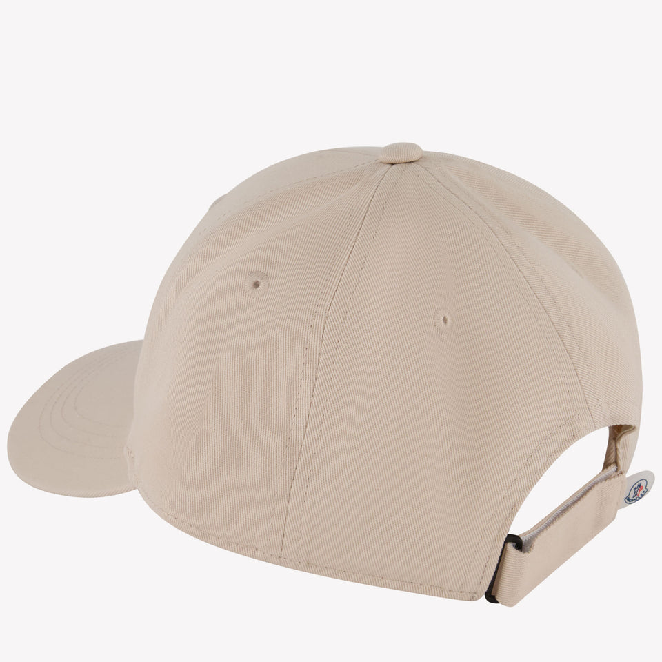 Moncler Kids Unisex Cap in Beige