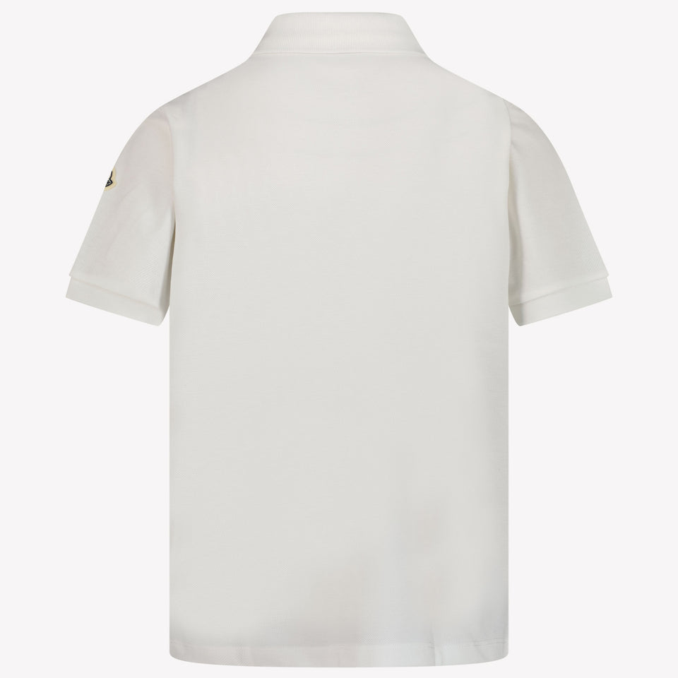 Moncler Kinder Jongens Polo In Wit