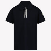 Moncler Kids Boys Polo in Navy