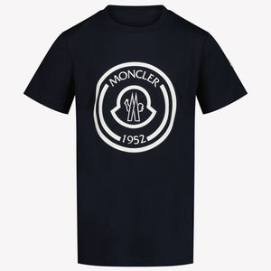 Moncler Kids Boys  T-Shirt Navy
