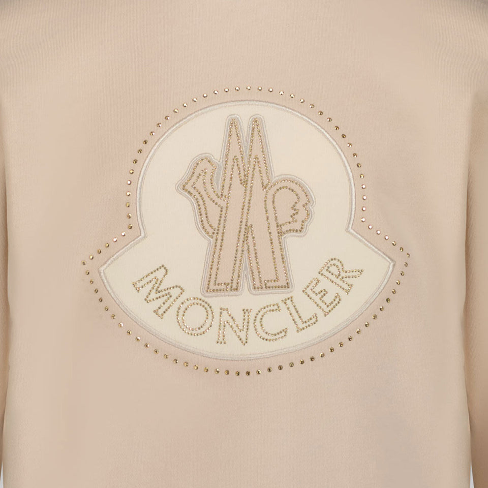 Moncler Kids Girls Sweater Light Pink