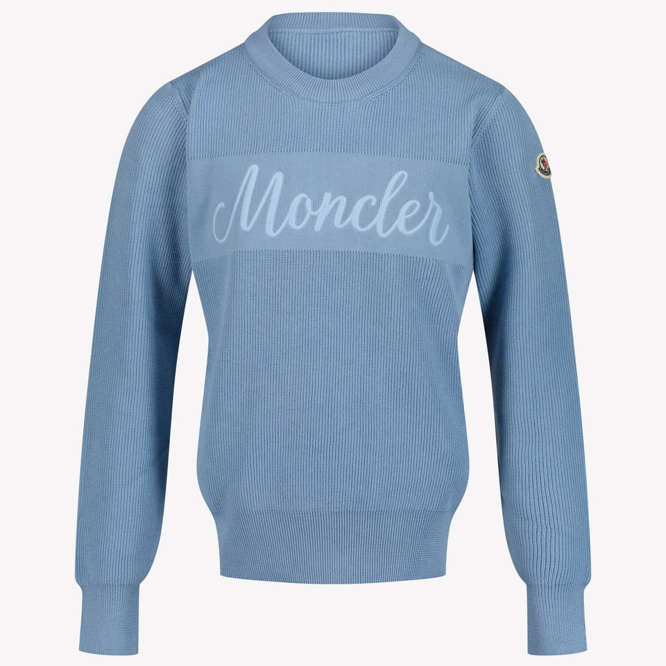 Moncler Kinder Jongens Trui In Licht Blauw