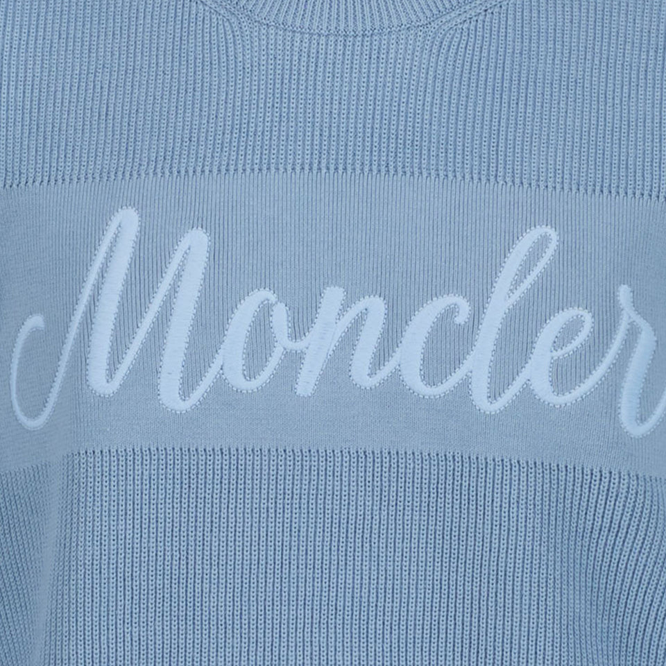 Moncler Kinder Jongens Trui In Licht Blauw