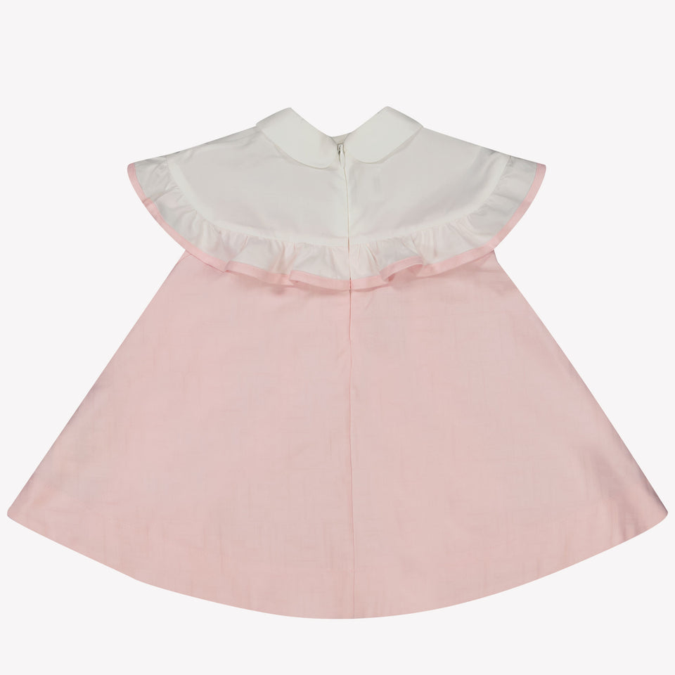 Fendi Baby Girls Dress In Light Pink