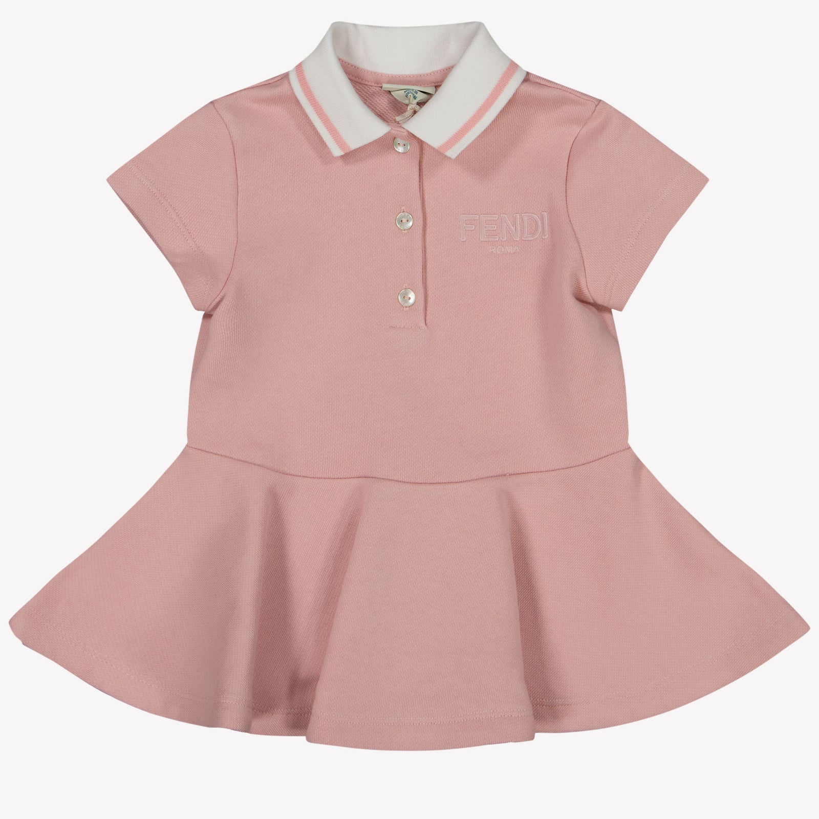 Fendi Baby Girls Dress In Light Pink