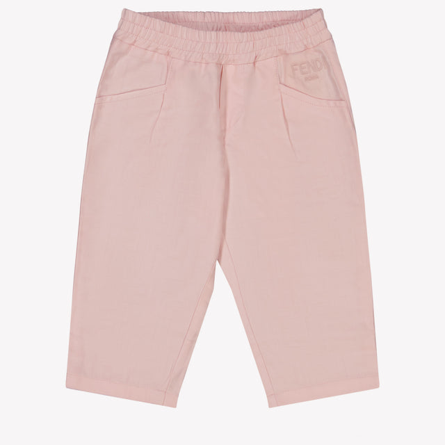 Fendi Baby Girls Trousers In Light Pink