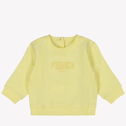 Fendi Baby Unisex Sweater in Yellow