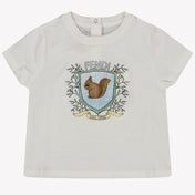 Fendi Baby Unisex T-Shirt in White