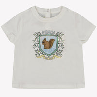 Fendi Baby Unisex T-Shirt In Wit