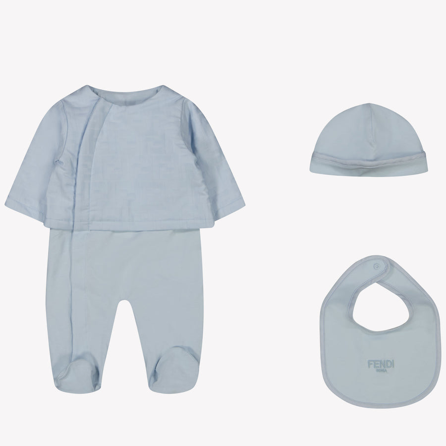 Fendi Baby Unisex Romper in Light Blue