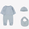 Fendi Baby Unisex Playsuit  Light Blue