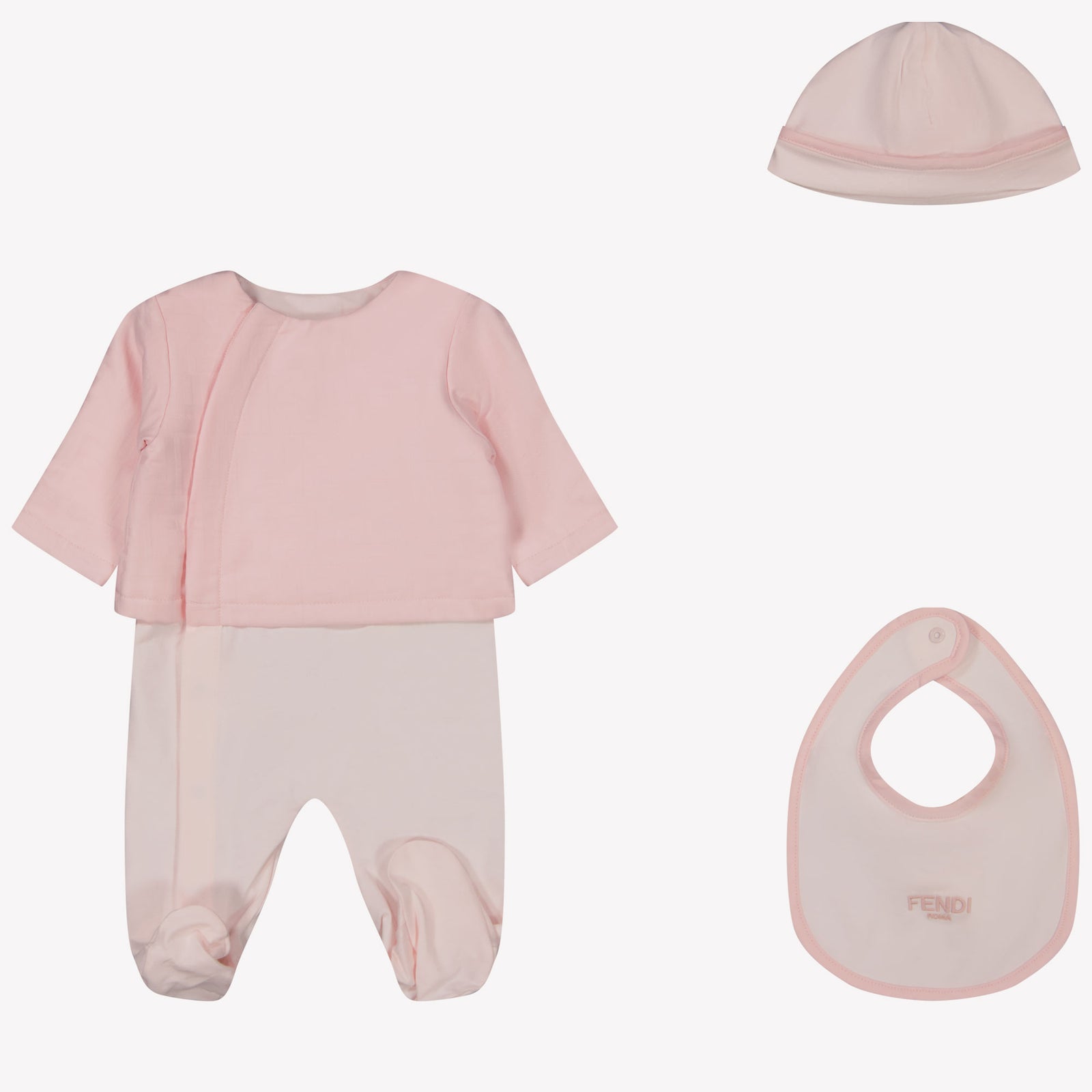 Fendi Baby girls Playsuit In Light Pink