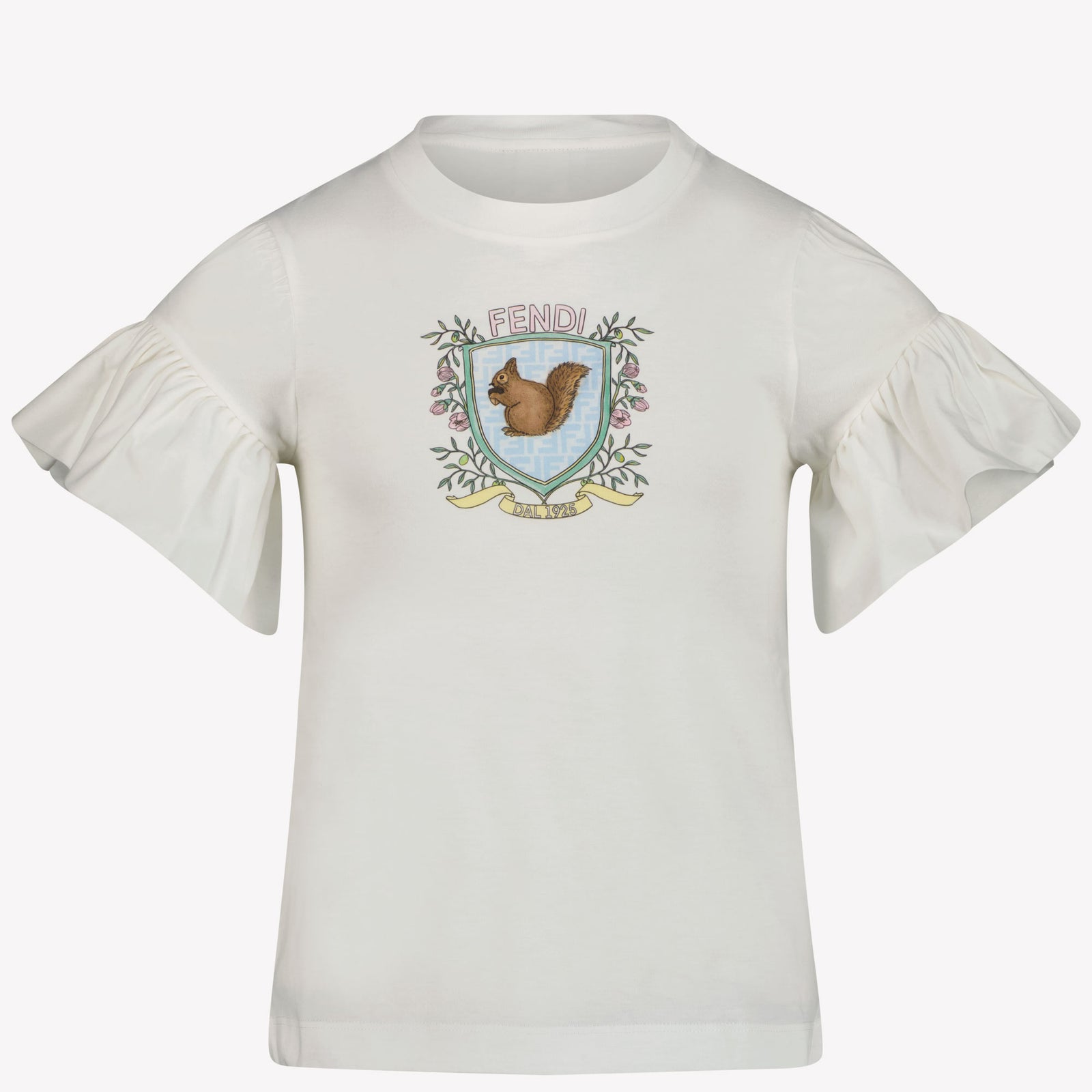 Fendi Kids Girls in T-Shirt White