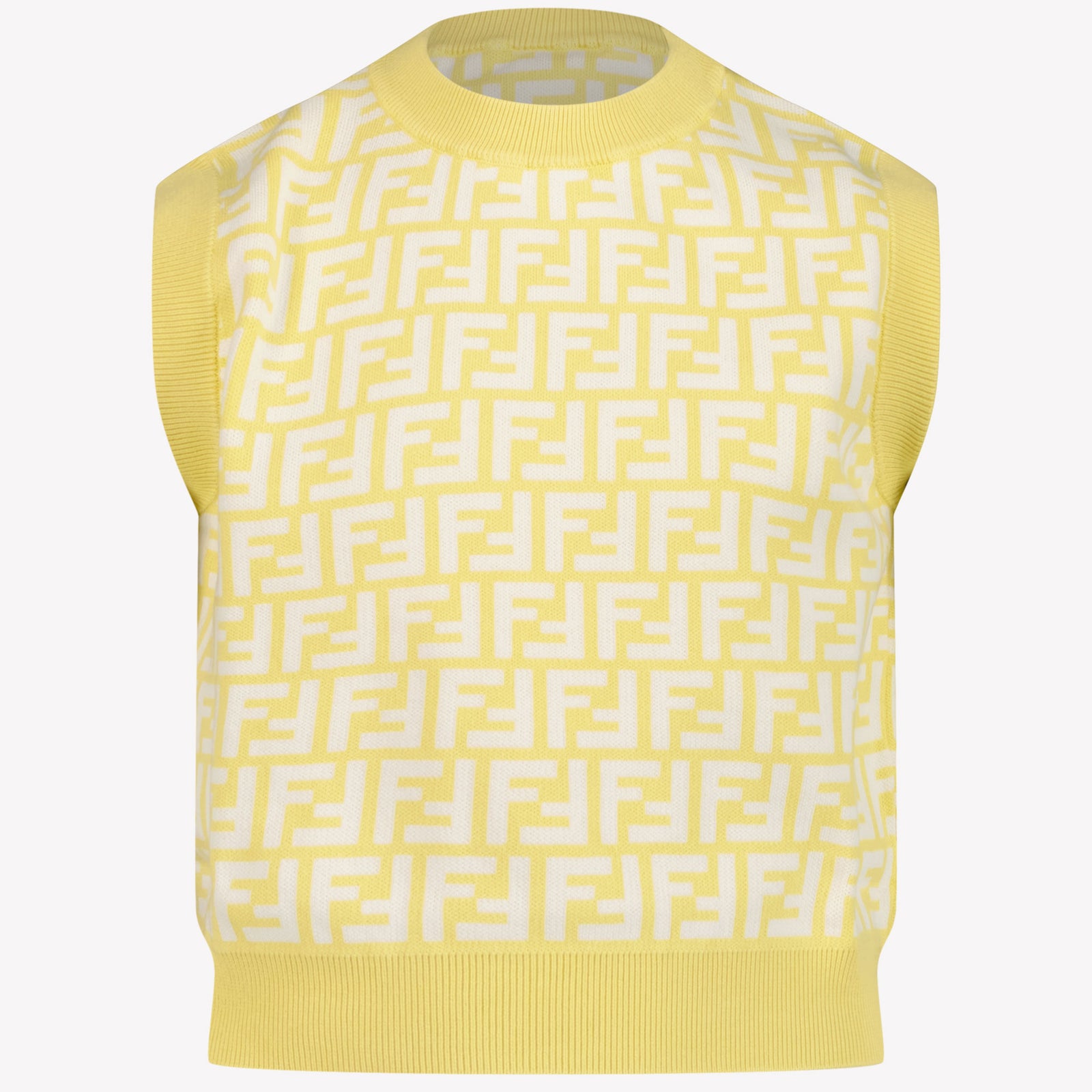 Fendi Kids Girls in T-Shirt Yellow