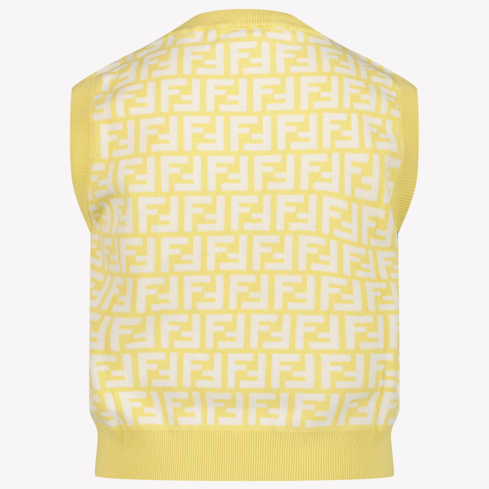 Fendi Kids Girls in T-Shirt Yellow