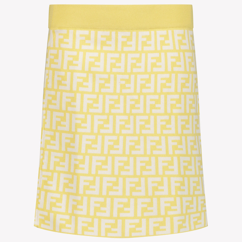 Fendi Kids Girls Skirt Yellow