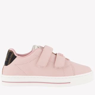 Fendi Meisjes Sneakers In Licht Roze