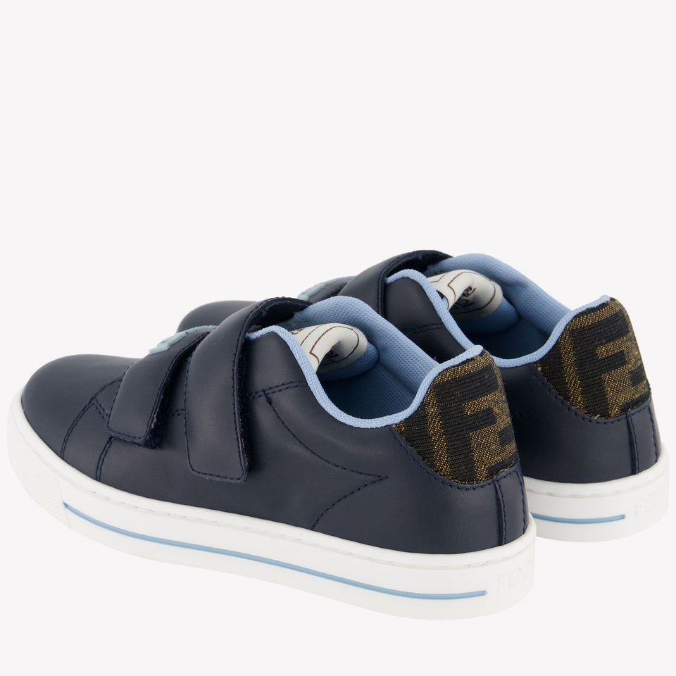 Fendi Unisex Sneakers In Navy