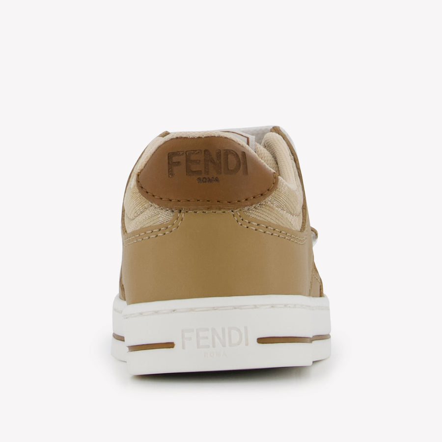 Fendi Unisex Sneakers  Beige