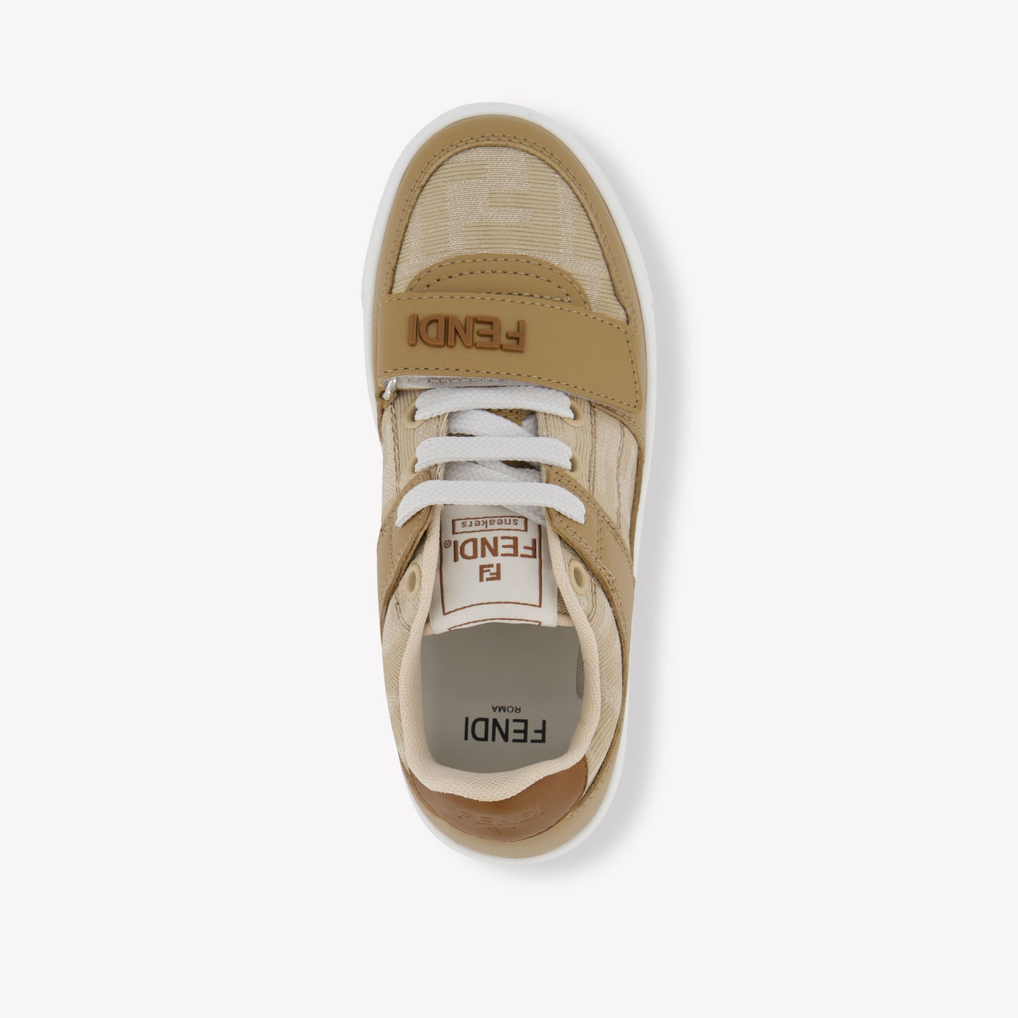 Fendi Unisex Sneakers In Beige