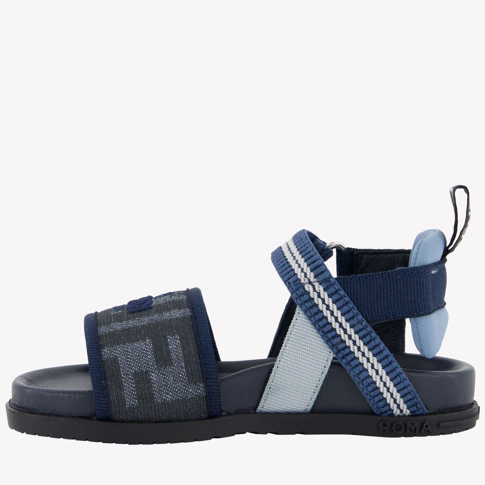 Fendi Unisex Sandals In Blue