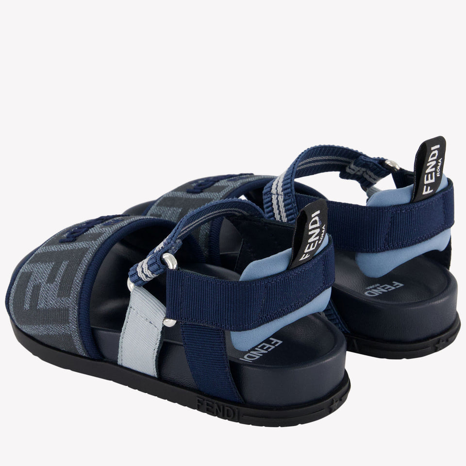 Fendi Unisex Sandals In Blue