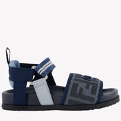 Fendi Unisex Sandals In Blue