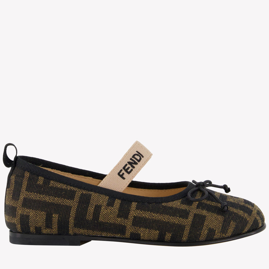 Fendi Girls Shoes in Brown