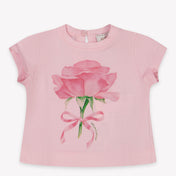 MonnaLisa Baby Girls T-Shirt in Light Pink