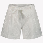 MonnaLisa Kinder Meisjes Shorts In Wit