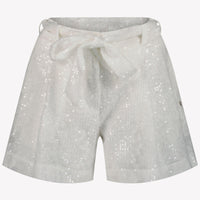 MonnaLisa Kinder Meisjes Shorts in Wit