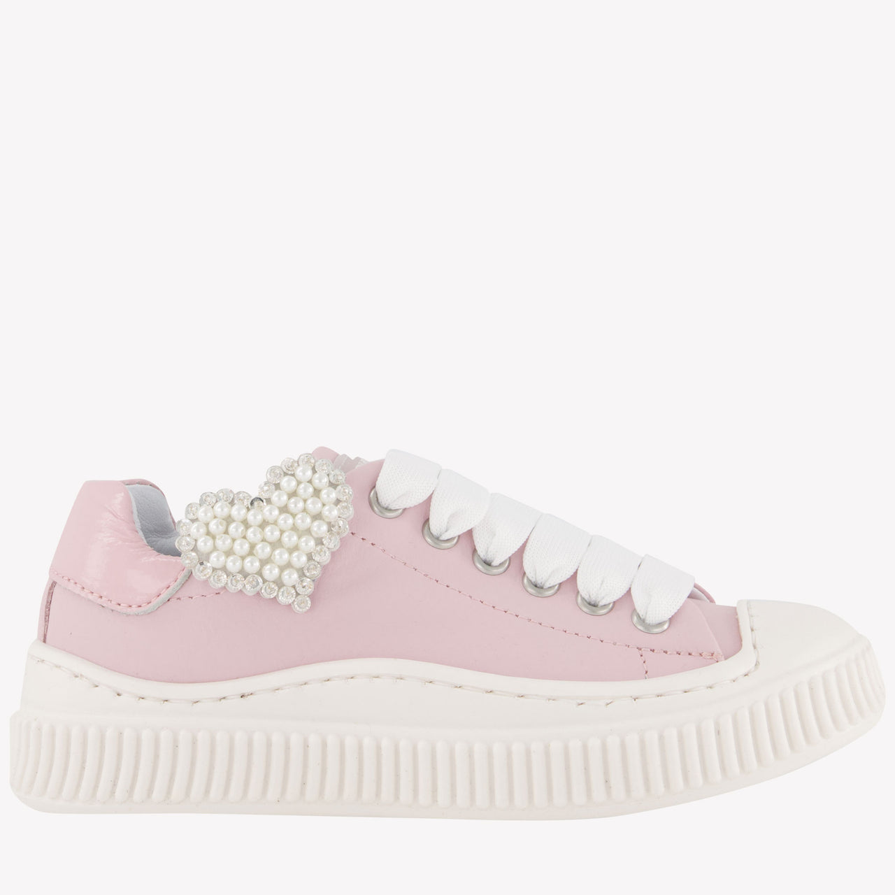 Monnalisa Girls Sneakers  Light Pink