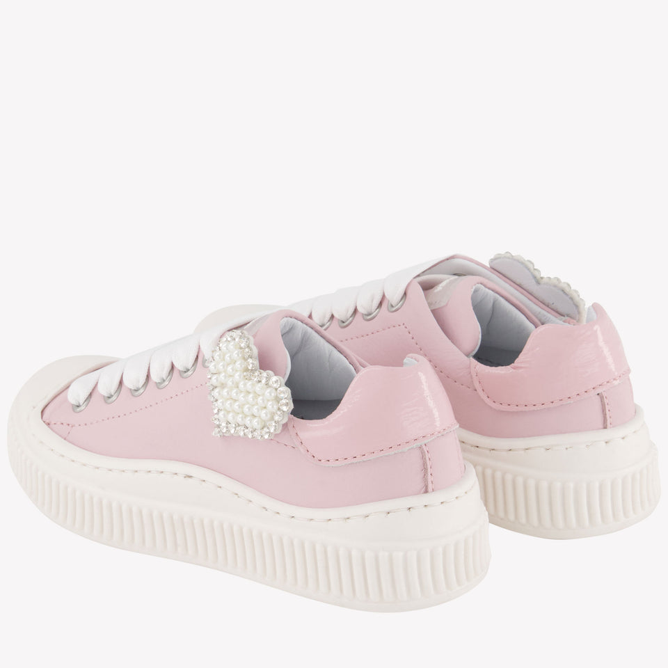 MonnaLisa Meisjes Sneakers In Licht Roze