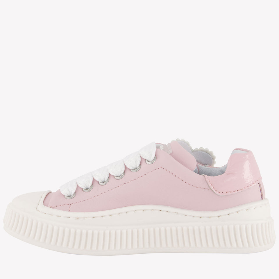 MonnaLisa Meisjes Sneakers In Licht Roze