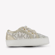 Michael Kors Britttania Baby Girls Sneakers In Beige