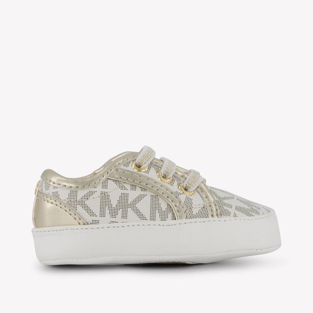 Michael Kors Britttania Baby Girls Sneakers In Beige