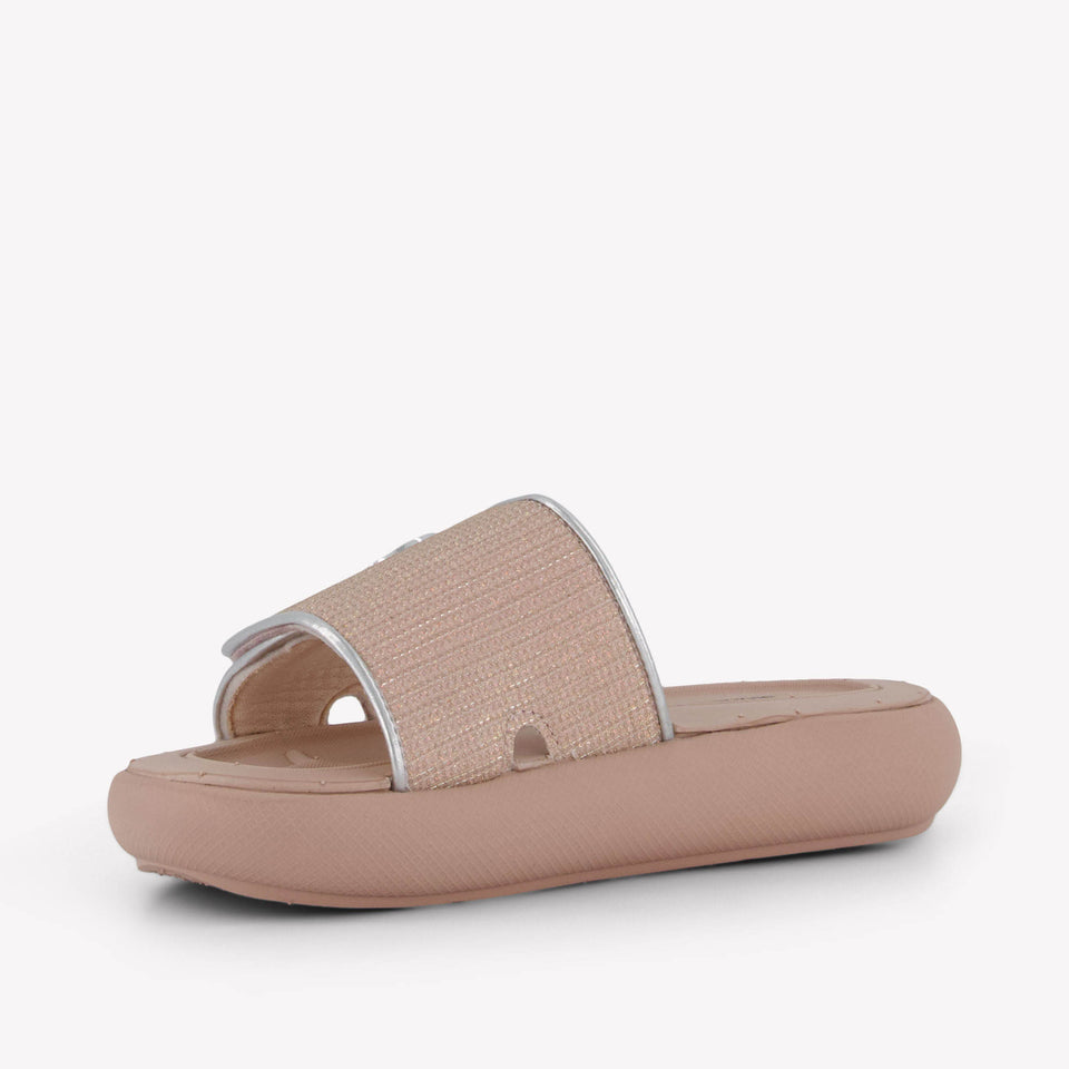 Michael Kors Raelynn Darby Girls Flipflops In Light Pink